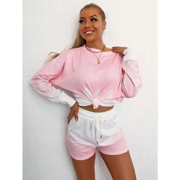 SHEIN Shorts Shein Ombre Piece Set Poshmark